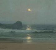 Lionel Walden Moonlight Over the Coast oil painting